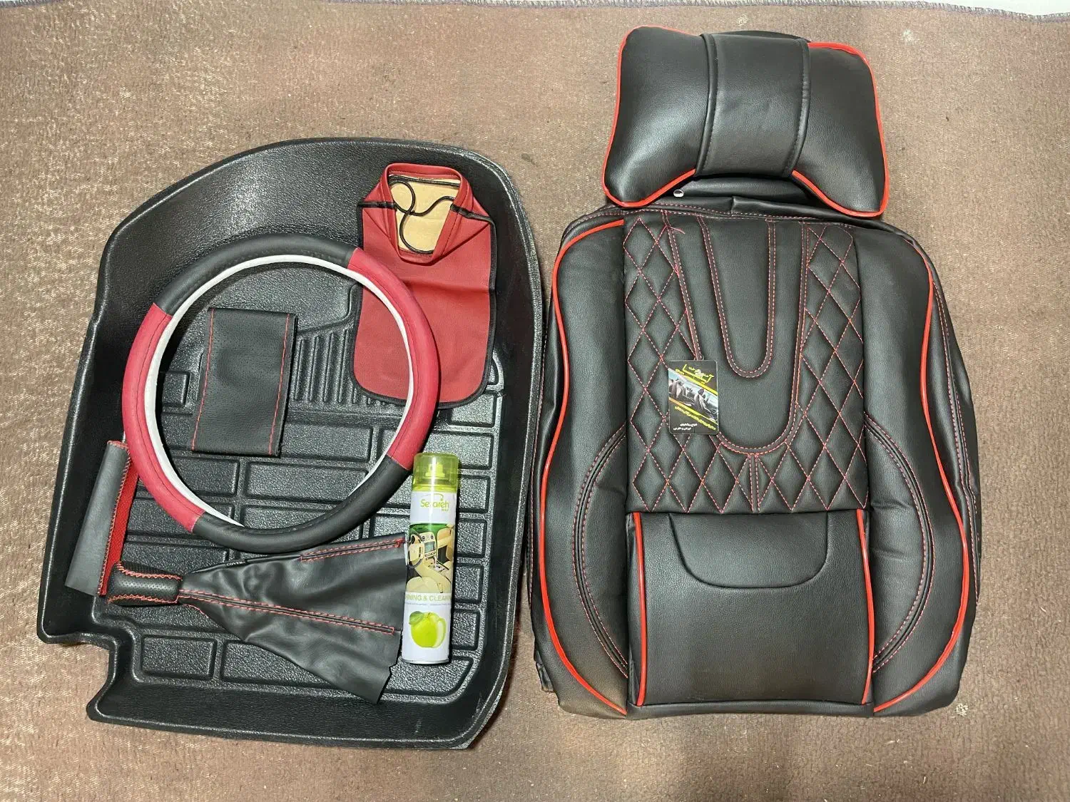 پگ کامل روکش زیرپایی دور فرمان ست سرزنده وسطل اشغ|قطعات یدکی و لوازم جانبی|صوفیان, |دیوار