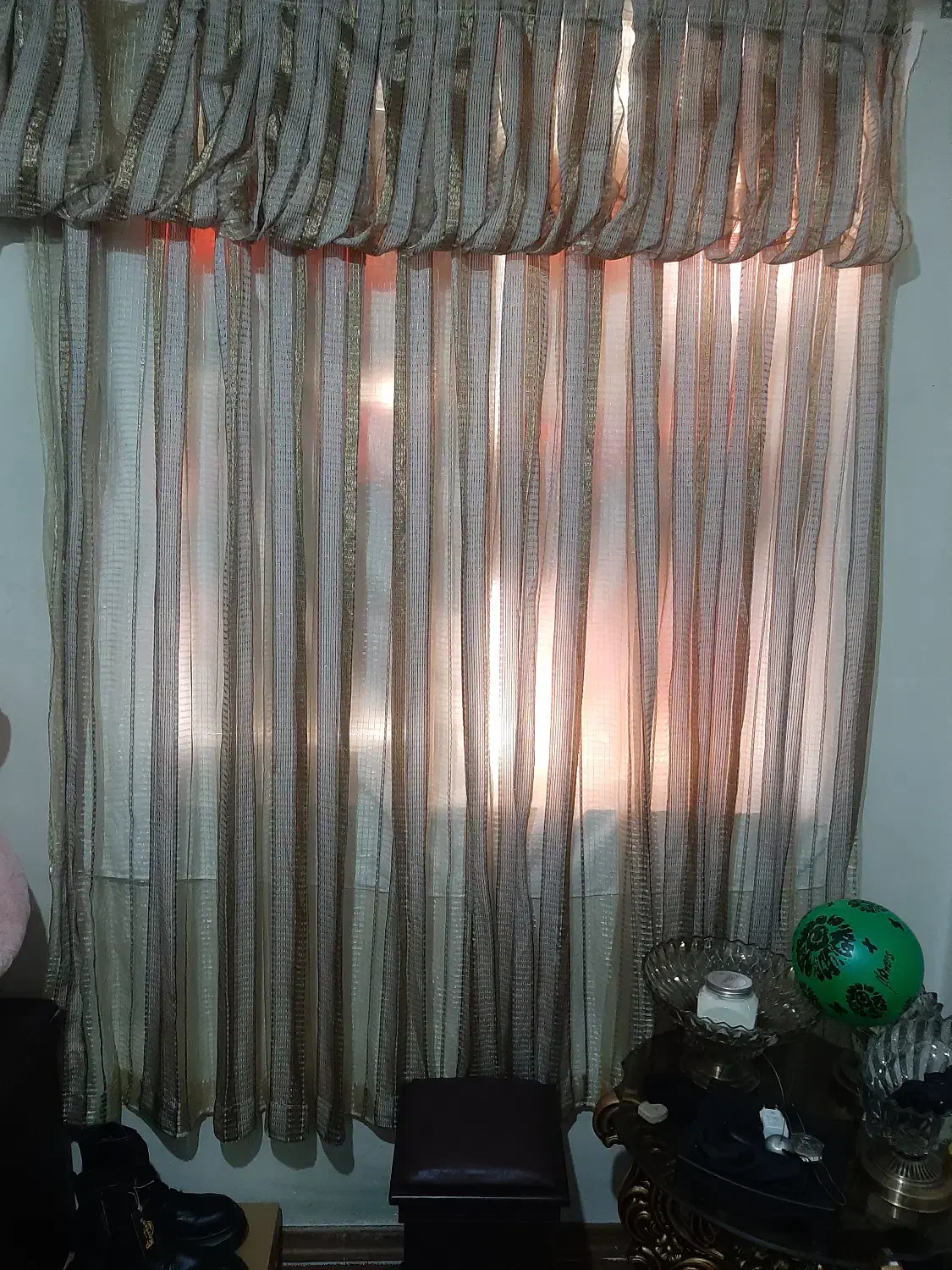 پرده حریر دو عدد|پرده، رانر، رومیزی|پردیس, فاز ۳|دیوار