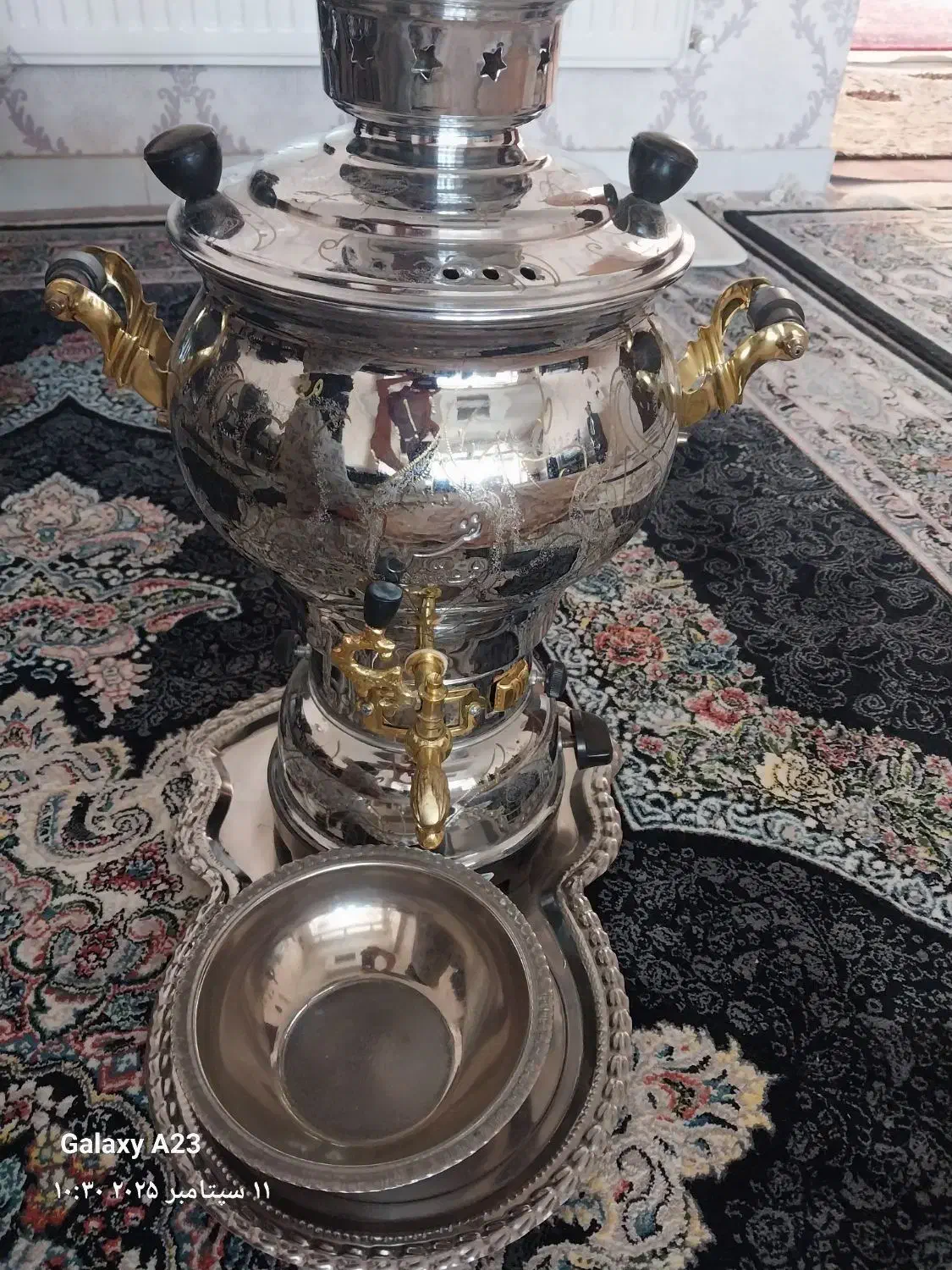 سماورگازی نفیس|سماور، چای‌ساز، قهوه‌ساز|کرمانشاه, |دیوار