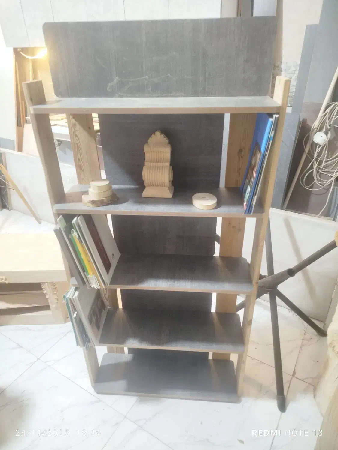 کتابخانه و قفسه|کتابخانه، شلف، قفسههای دیواری|آبیک, |دیوار