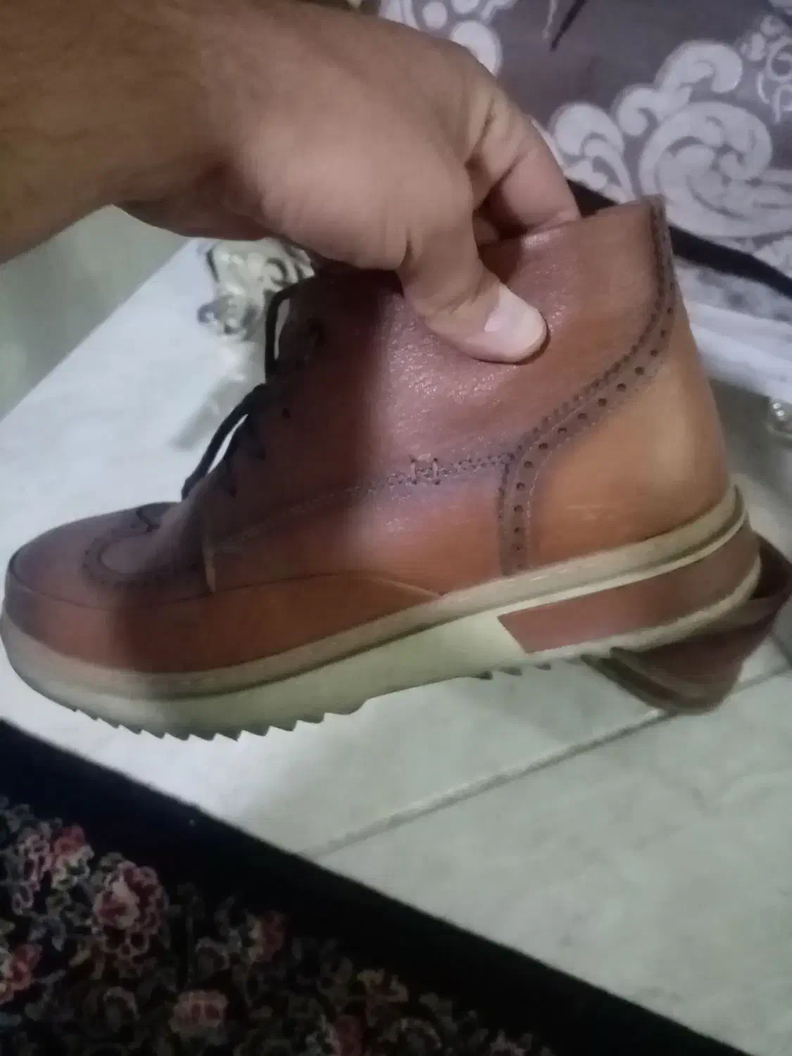 نیم پوت چرم|کیف، کفش، کمربند|شهریار, شهریار|دیوار