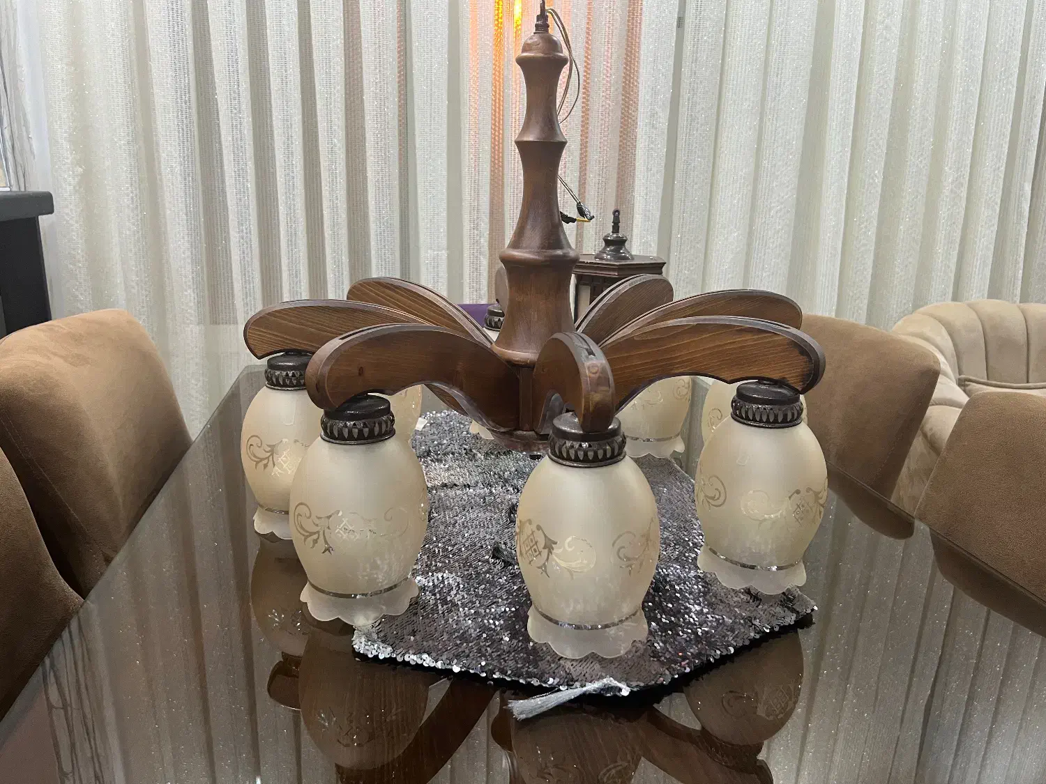 لوستر ۸ شعله|لوستر و چراغ آویز|کرمانشاه, |دیوار