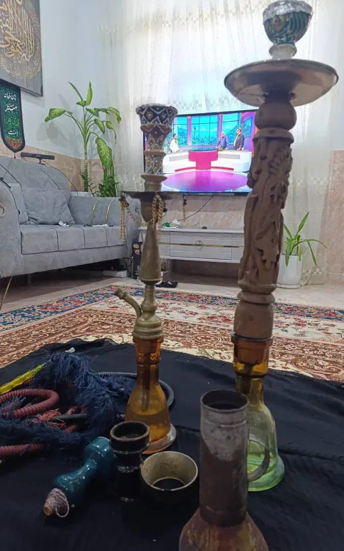 قلیان برنجی و چوبی|کلکسیون و سرگرمی|بندرعباس, |دیوار