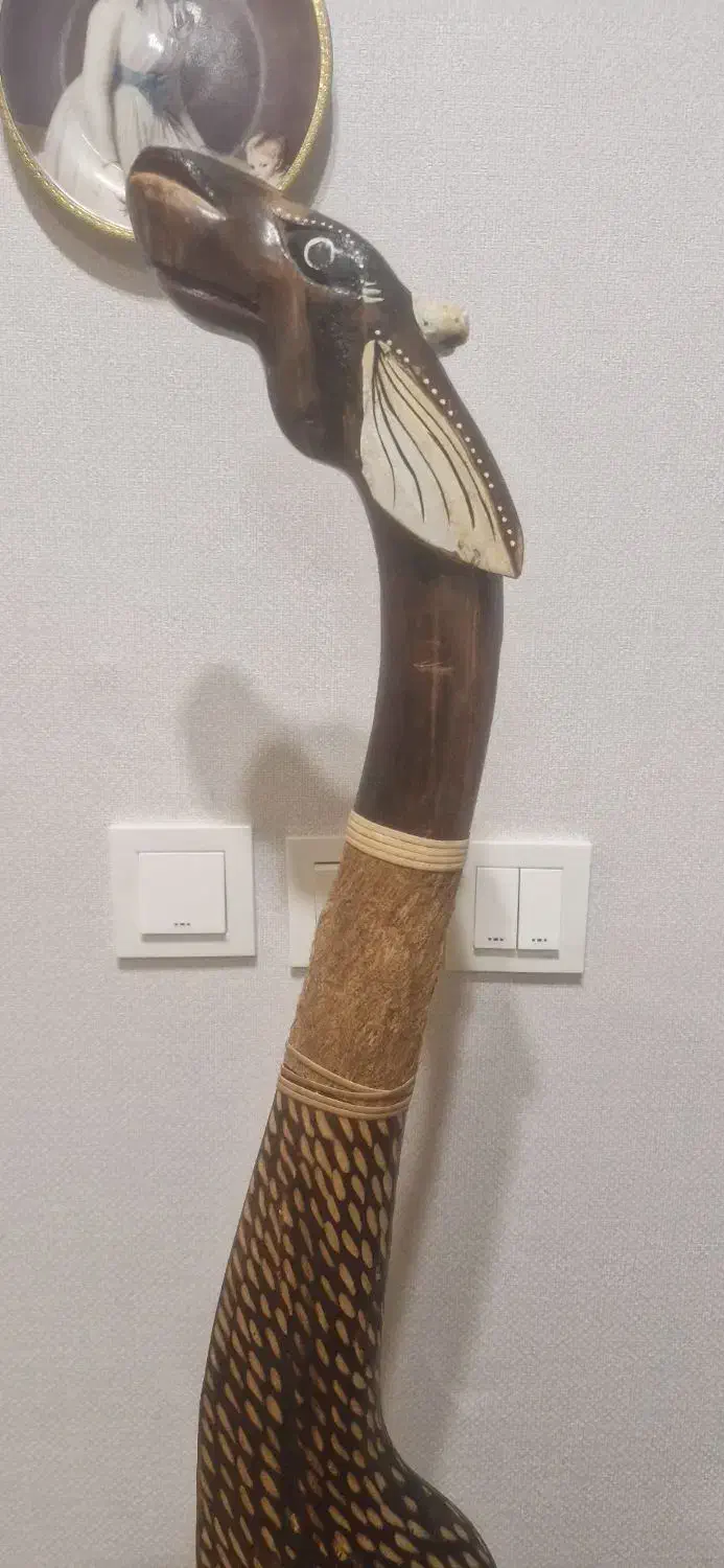 مجسمه چوبی هندی کار دست|مجسمه، تندیس، ماکت|گرگان, |دیوار