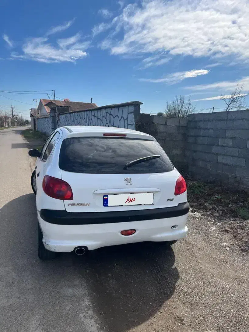 ۲۰۶مدل۹۰|خودرو سواری و وانت|رشت, حمیدیان|دیوار