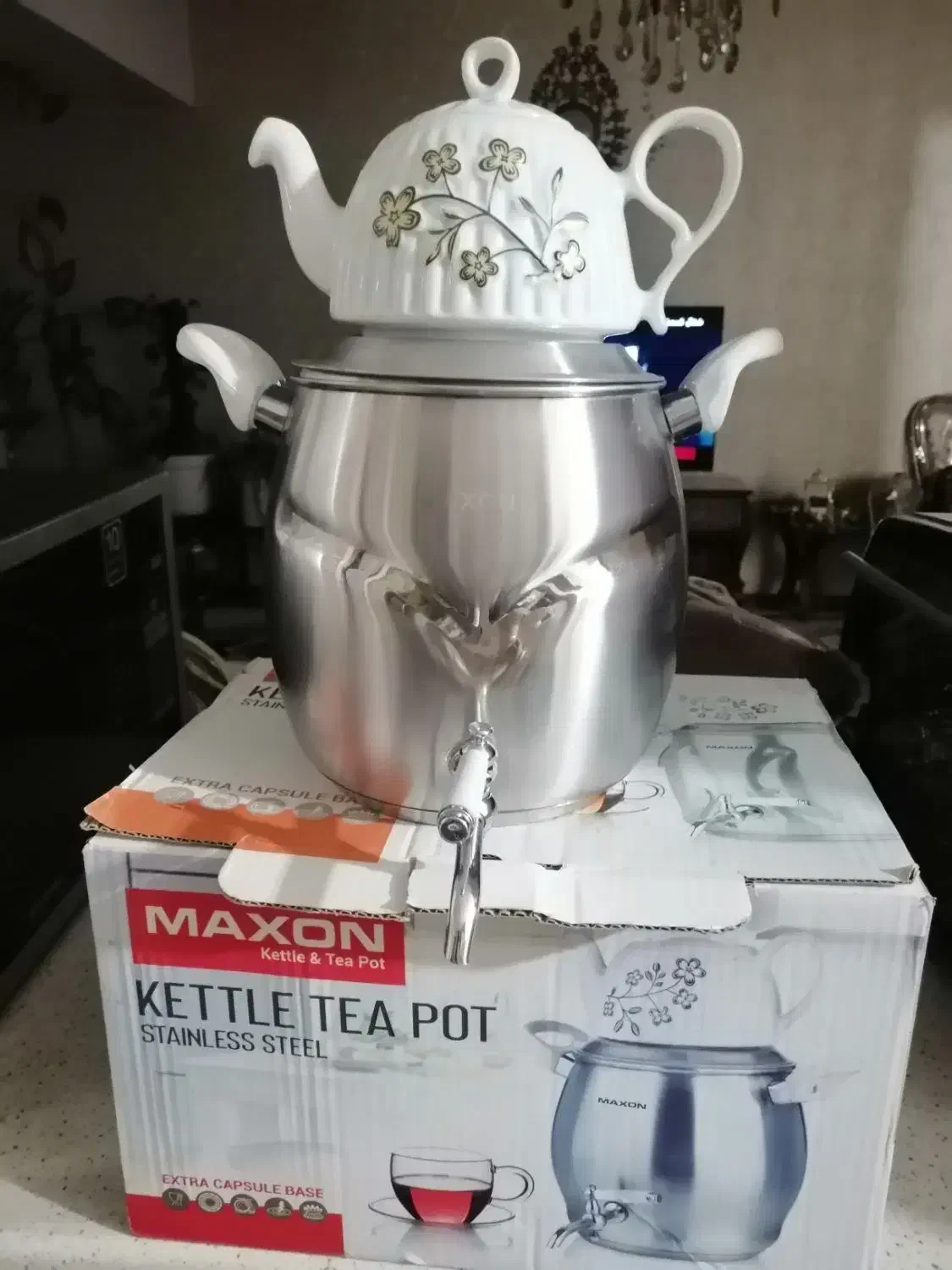 کتری قوری ماکسون کاملانو|قوری، کتری، قهوه‌ساز دستی|پرند, فاز ۵|دیوار