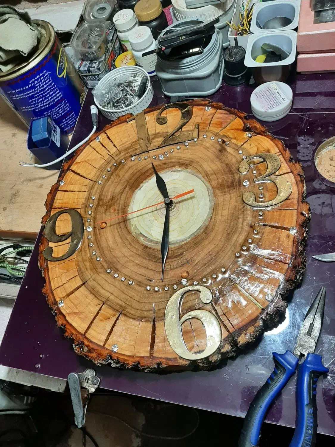 ساعت دیواری چوبی|ساعت دیواری و تزئینی|خوی, |دیوار