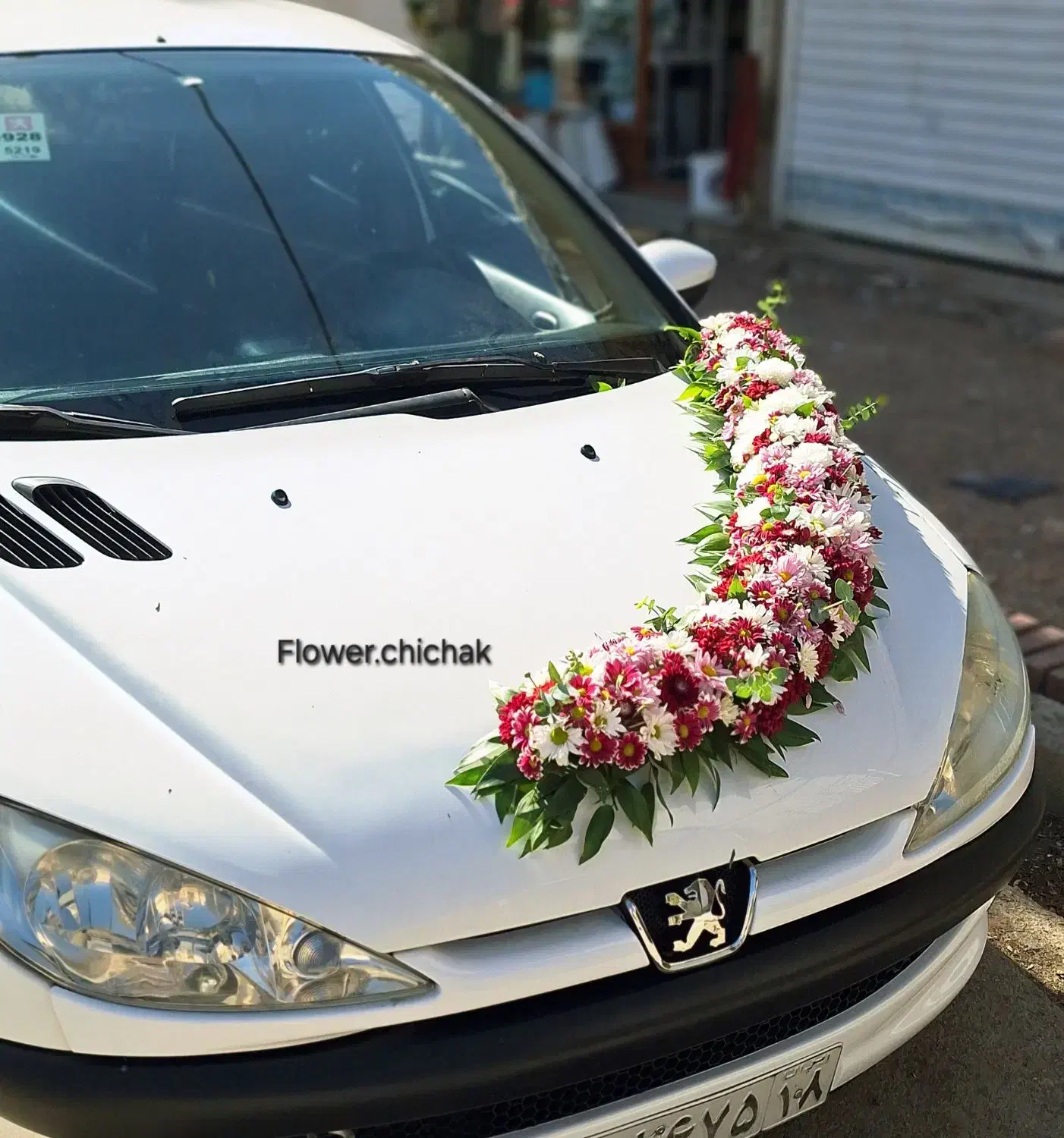 ماشین عروس و خدمات گل آرایی|گل مصنوعی|بهار, |دیوار