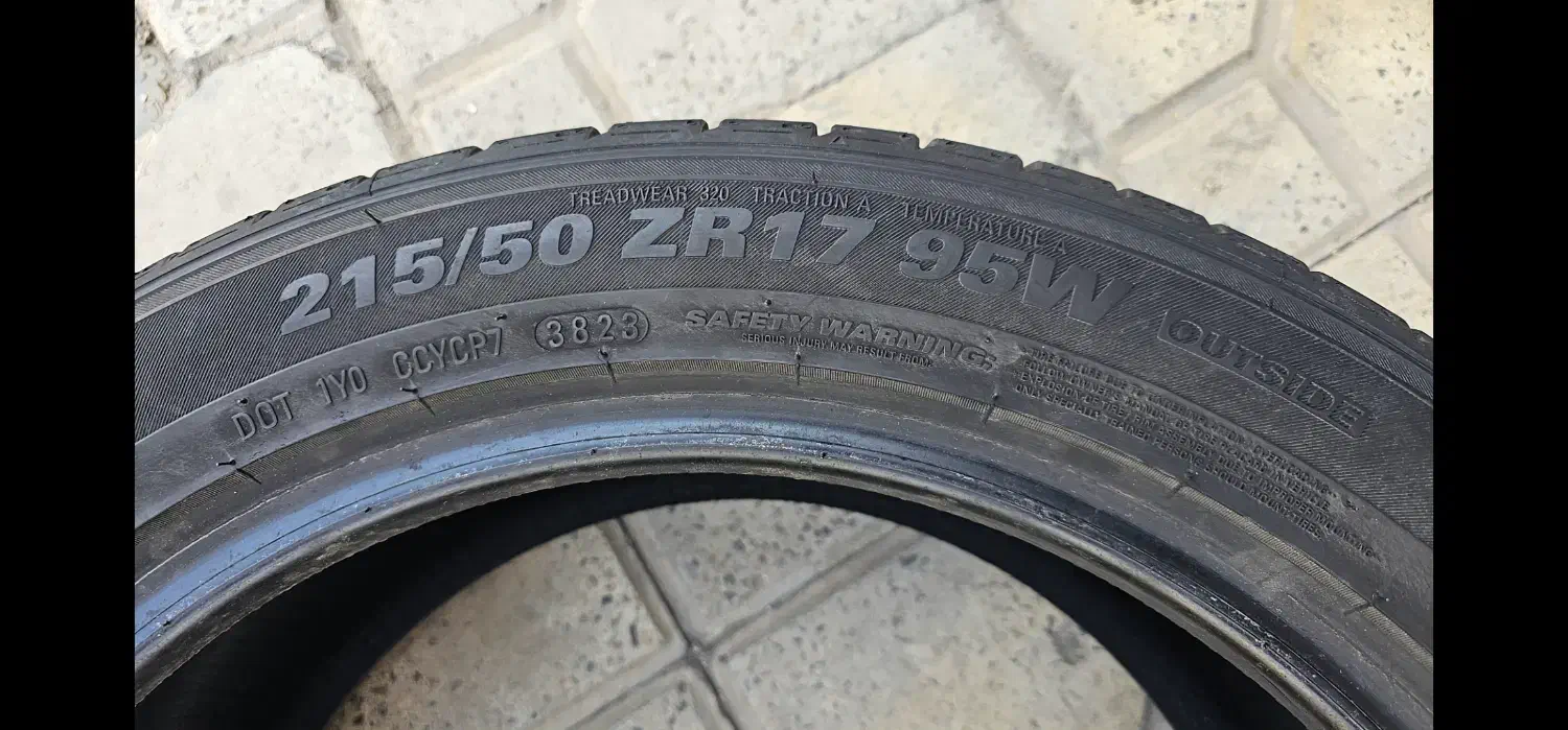 لاستیک کره ای کومهو   17×50×215|قطعات یدکی و لوازم جانبی|هشتگرد, هشتگرد قدیم|دیوار