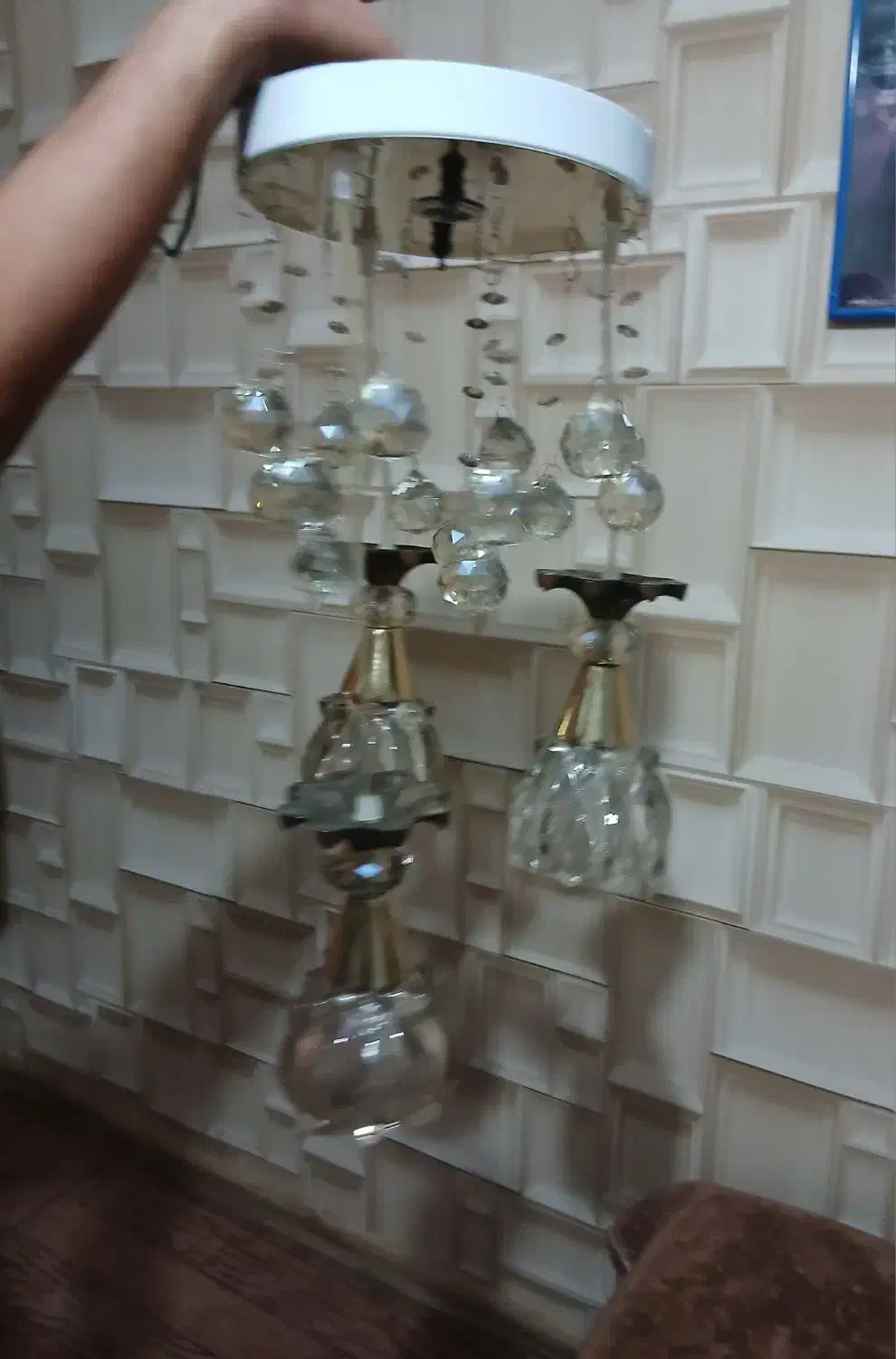 لوستر آویز سه شاخه|لوستر و چراغ آویز|تبریز, |دیوار