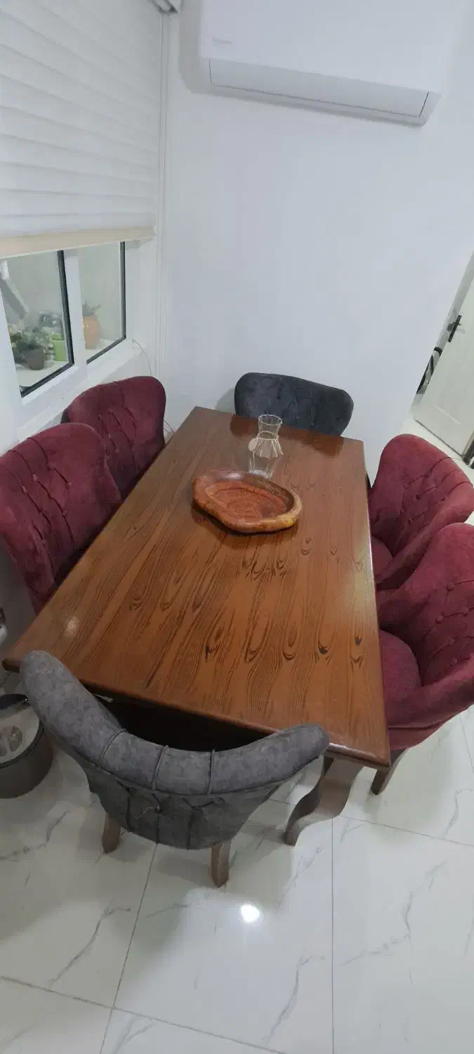 میز غذاخوری ۶نفره|میز و صندلی غذاخوری|رشت, کوی مهر|دیوار