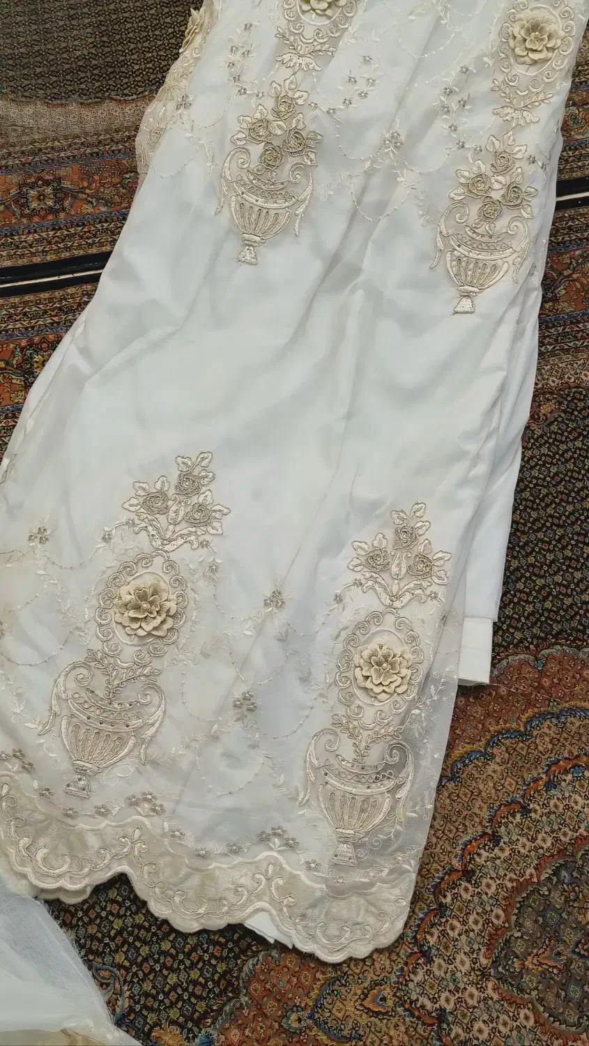 پرده فلت ترک گل برجسته ۴متر نونو نصب نشده|پرده، رانر، رومیزی|تهران, تهرانسر شمالی|دیوار