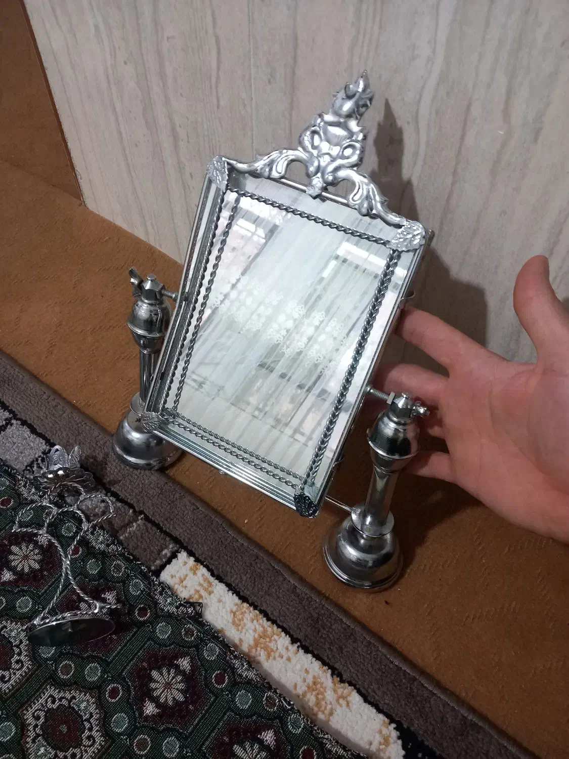 آینه شمعدان تزیینی رومیزی|آینه|بانه, |دیوار