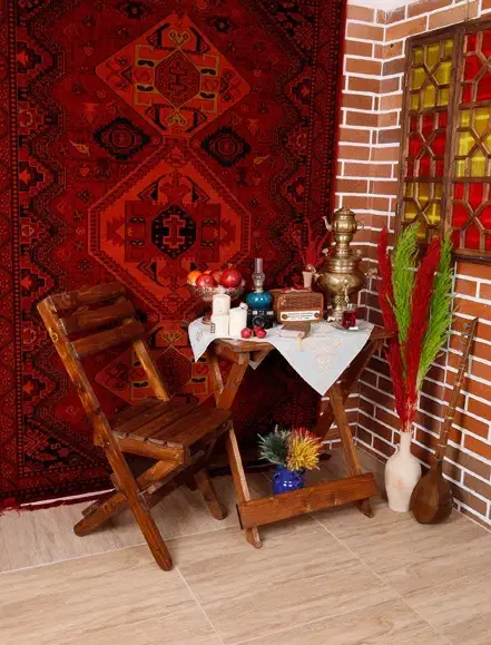 دکور یلدایی سنتی استودیو عکس بلوری|خدمات پذیرایی، مراسم|قم, علی آباد سعدگان|دیوار