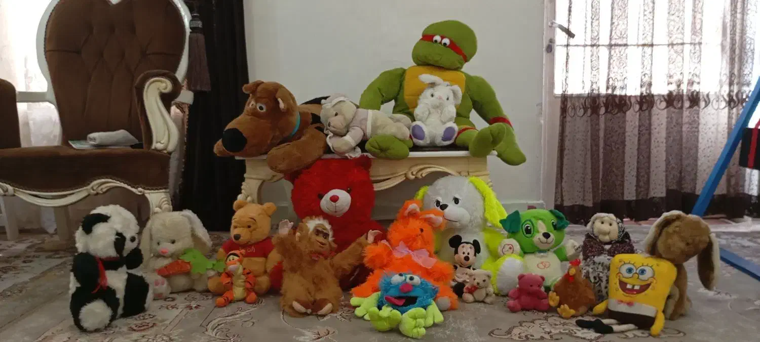 21عدد عروسک بزرگ و کوچک|اسباببازی|کبودرآهنگ, |دیوار