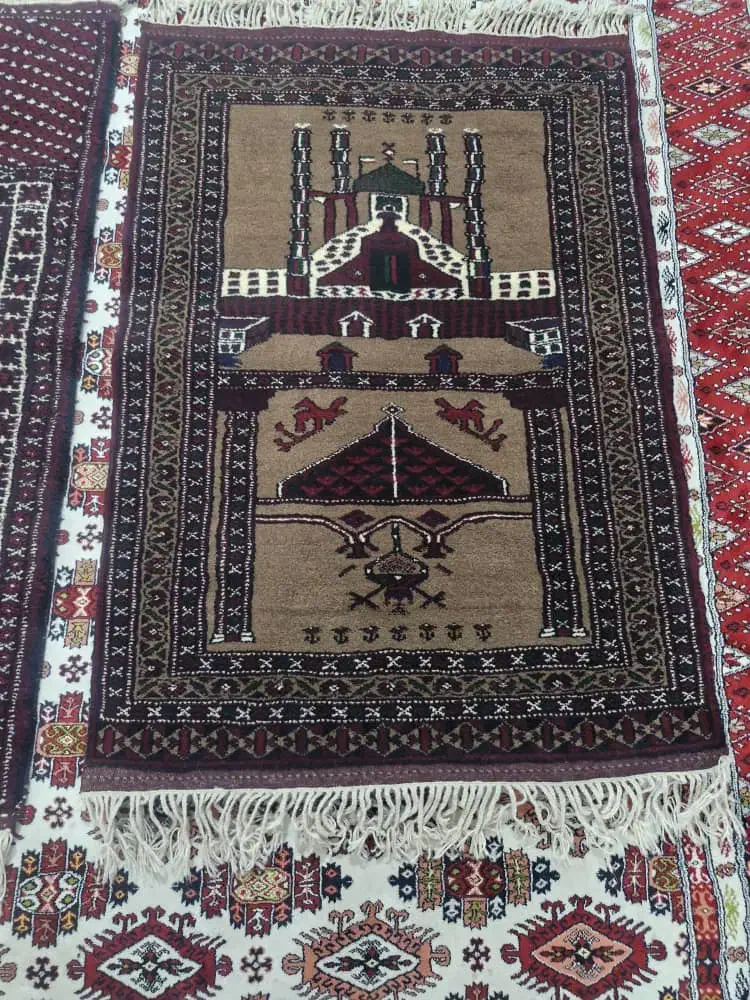 فروش جانماری(نمازلبق )دستباف ترکمنی نو|فرش|بندر ترکمن, |دیوار