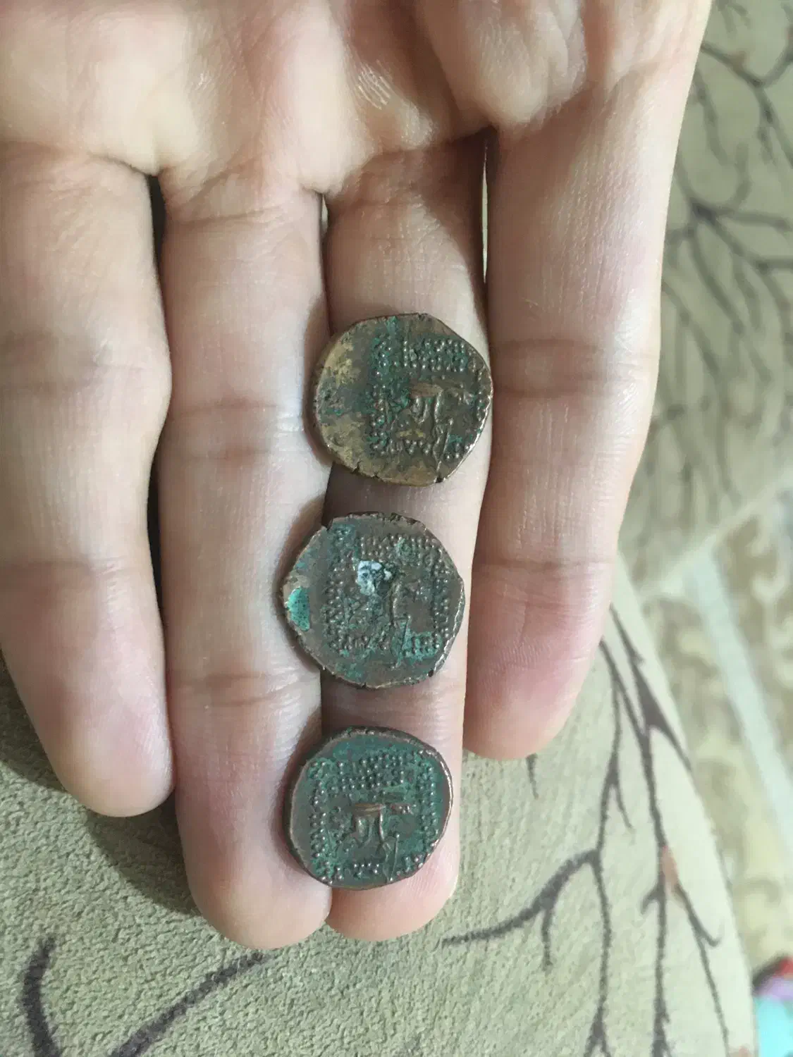 سه عدد سکه مسی کلسیونی قدیمی کمیاب|کلکسیون سکه، تمبر، اسکناس|ساری, |دیوار