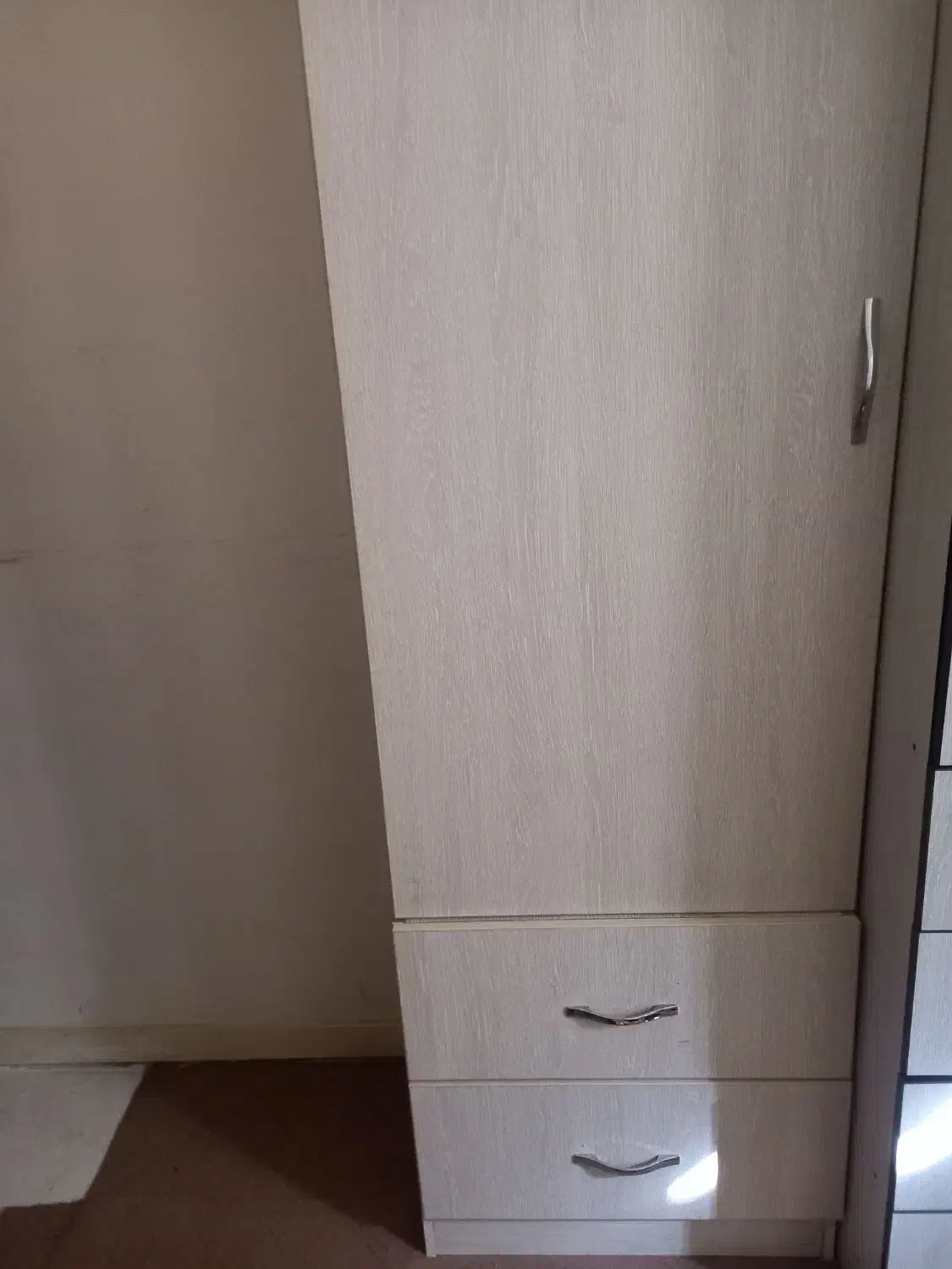 کمد ام دی اف لباس با باکس  دوتیکه درحدنو|جاکفشی، کمد، دراور|رباط‌کریم, مسکن مهر آبشناسان|دیوار