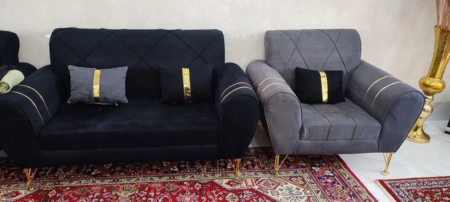 دودست مبل سالم وتمیز یه دست هفت نفره 10 تومن|مبلمان خانگی و میز عسلی|سلماس, |دیوار