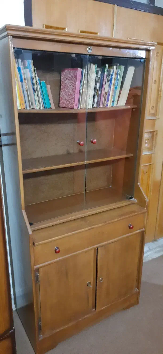 کتابخانه کشودار|کتابخانه، شلف، قفسه‌های دیواری|کرمانشاه, |دیوار