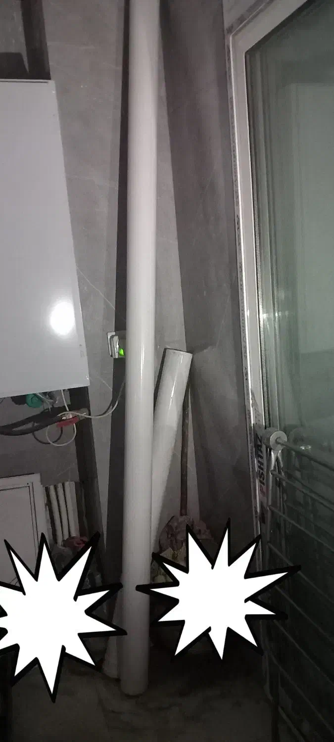 لوله هواکش پکیچ|آبگرمکن، پکیج، شوفاژ|برخوار, |دیوار