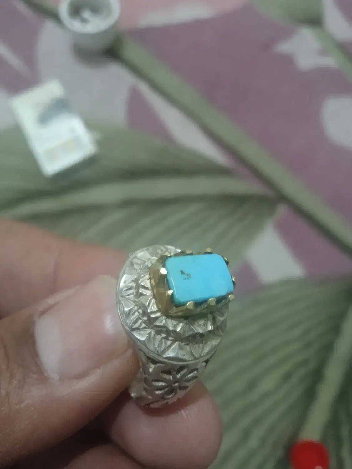 فیروزه نیشابور(انگشتر نقره)|بدلیجات|زاهدان, |دیوار