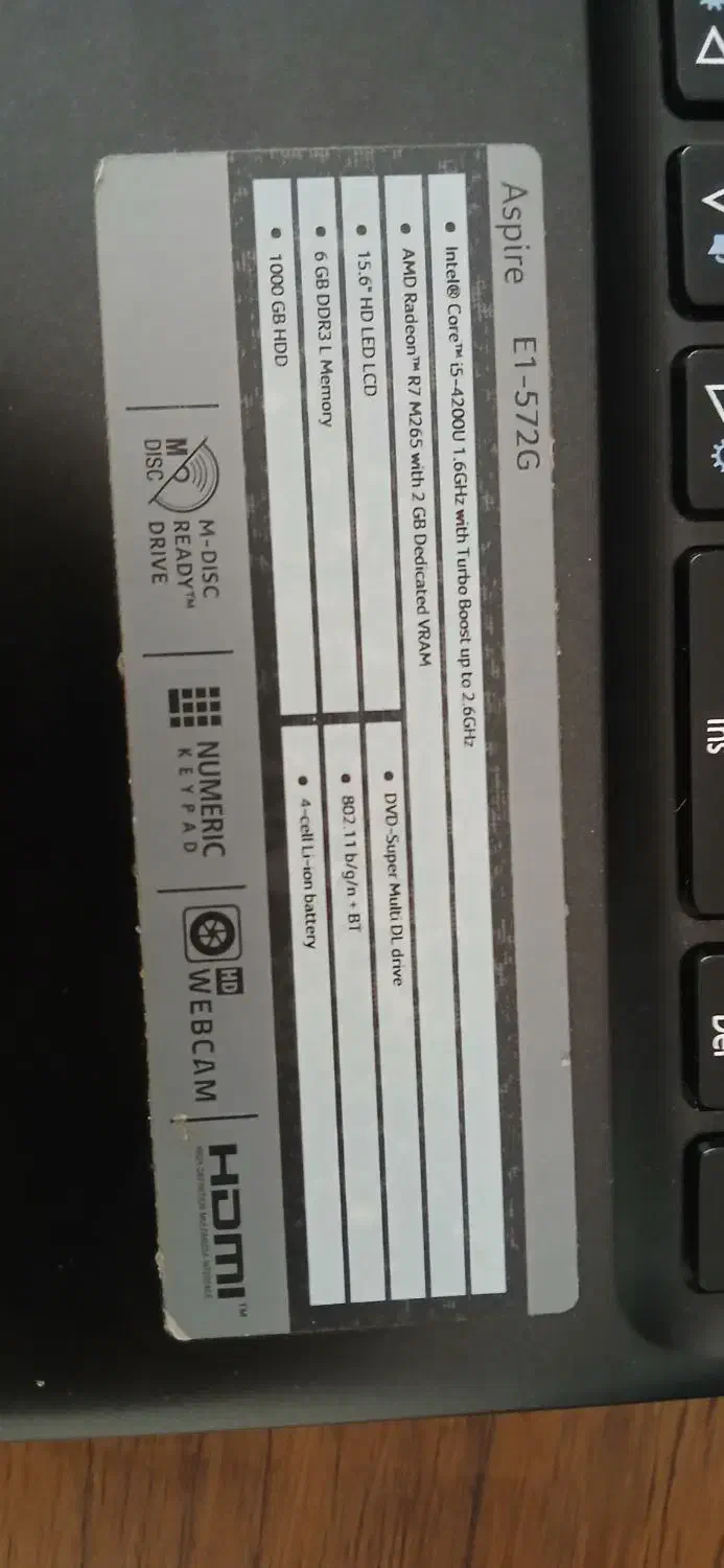 لپ تاب  acer core i5|رایانه همراه|اسلام‌شهر, شهرک واوان|دیوار