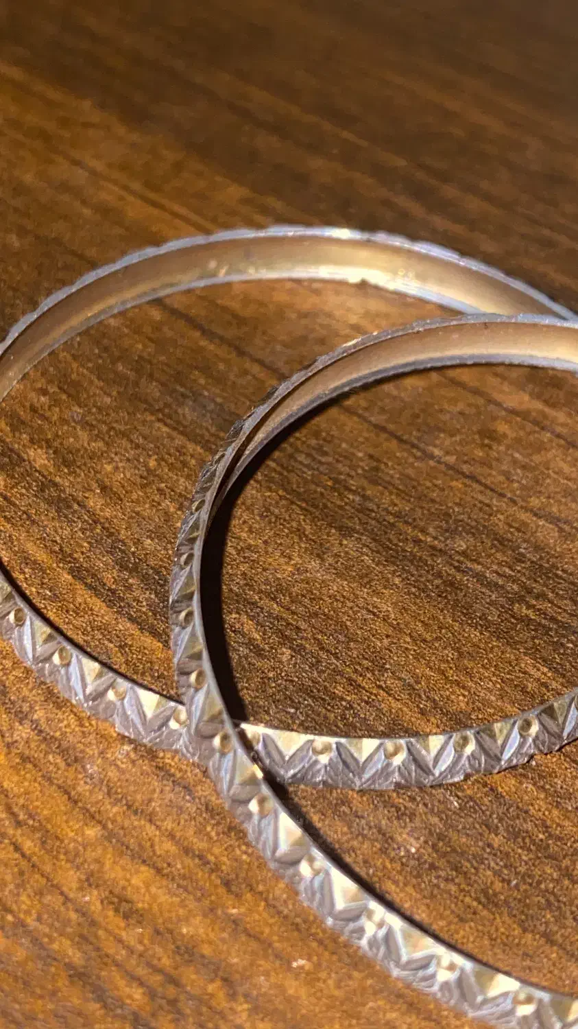 ۲عددالنگو نقره طلا16گرم برند اسماء سایز ۲|جواهرات|کرج, عظیمیه|دیوار