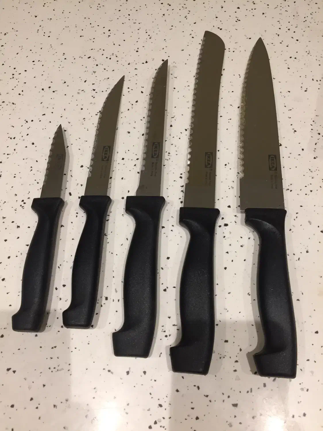 ست چاقو IKEA استند چوب طبیعی|ظروف پخت‌وپز|تهران, امانیه|دیوار