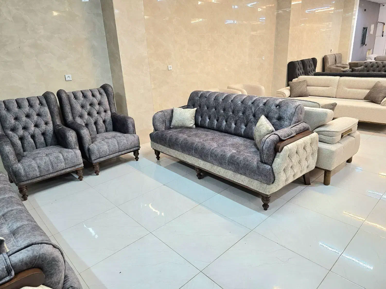 مبل راحتی 8نفره مکانیزم راشل|مبلمان خانگی و میز عسلی|یزد, |دیوار