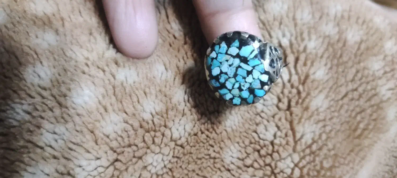 انگشتر نقره فیروزه|جواهرات|فردیس, قریشی|دیوار