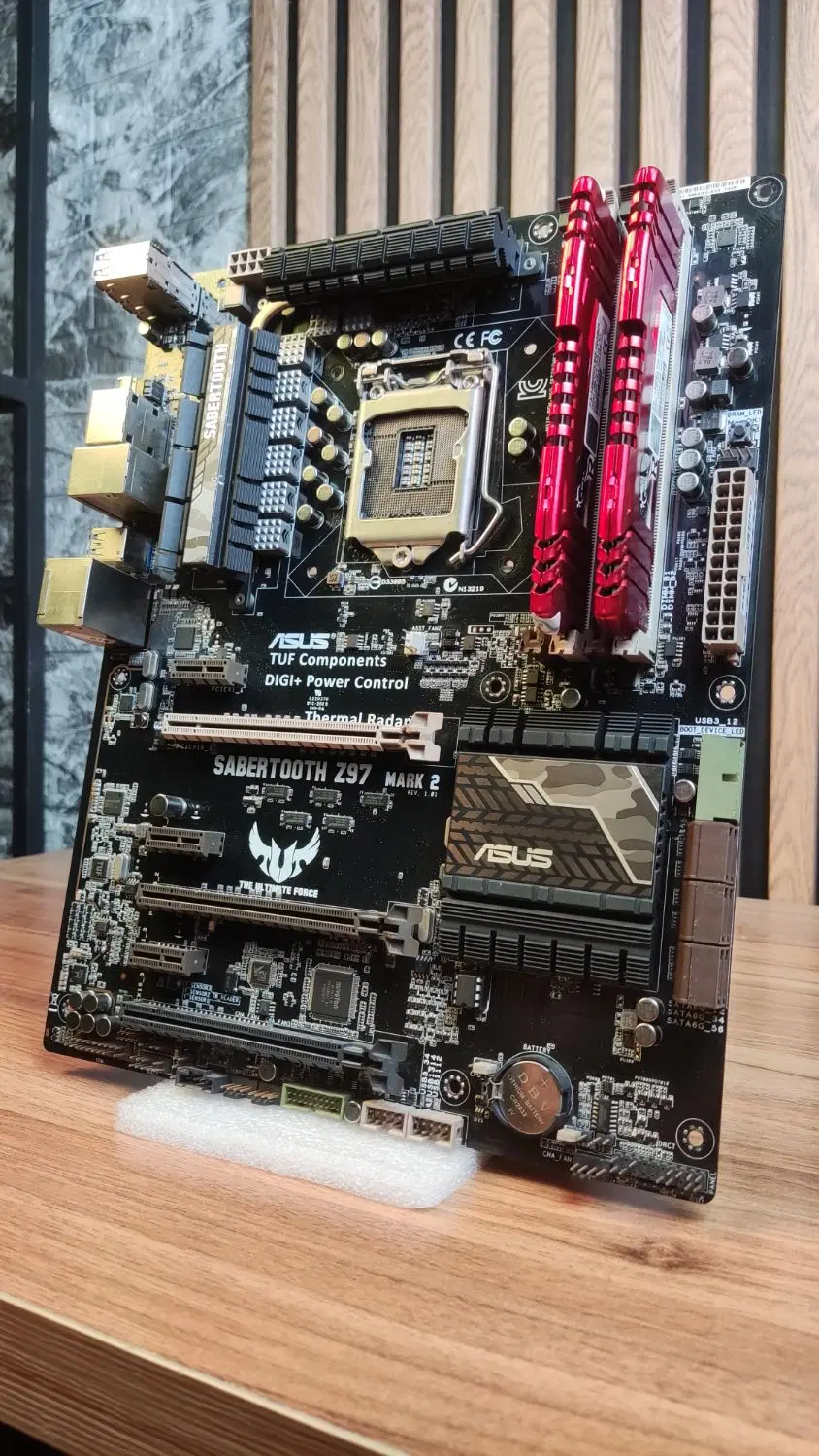مادربرد Z97 ASUS TUF SABERTOOTH MARK2|قطعات و لوازم جانبی رایانه|تهران, فلسطین (میدان انقلاب)|دیوار