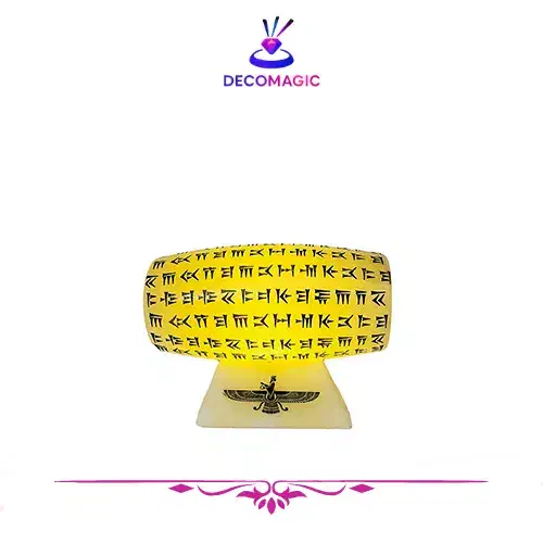 آباژور سنگ نمک دکوراتیو منشور کوروش کبیر|چراغ خواب و آباژور|بوکان, |دیوار