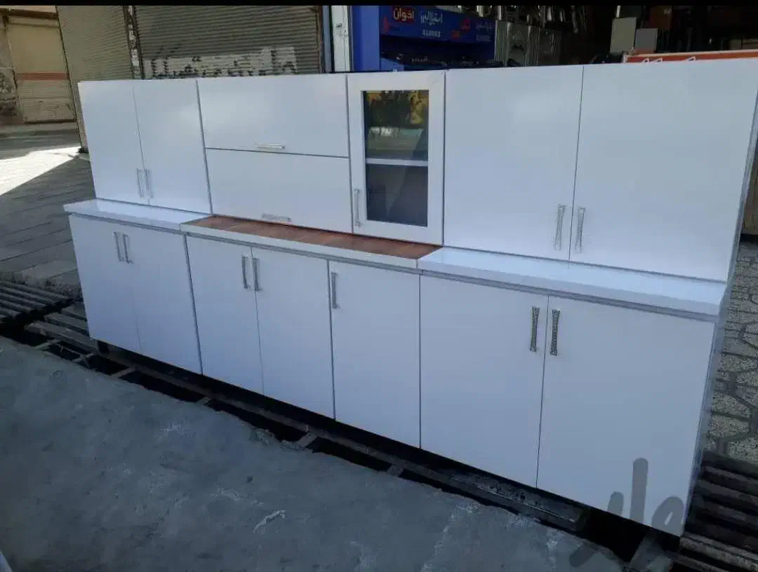 کابینت سفید صدفی - ام دی اف|مصالح و تجهیزات ساختمان|تویسرکان, |دیوار