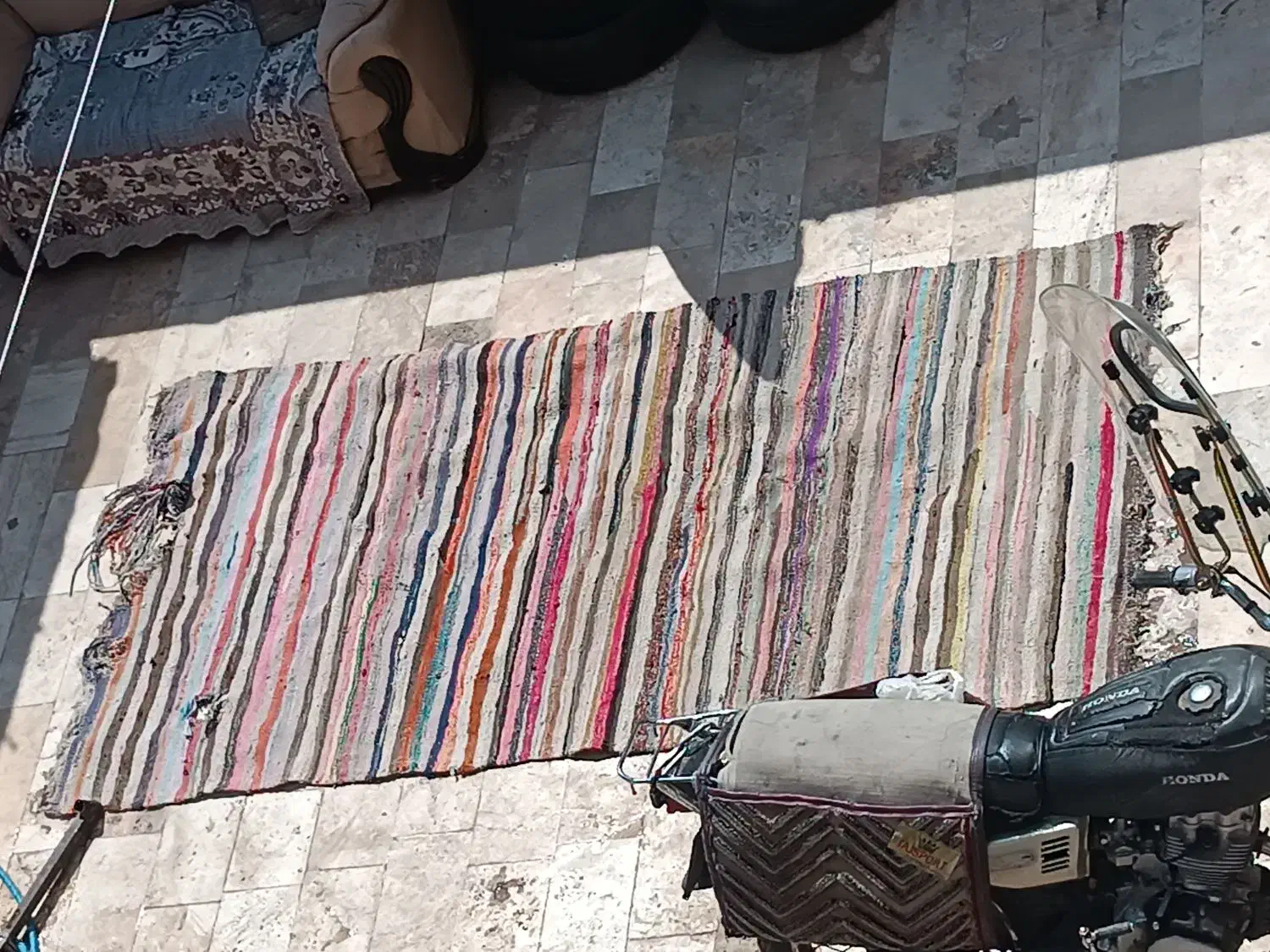 گلیم دست بافت قدیمی|گلیم، جاجیم، گبه|قم, شهرک طالقانی|دیوار