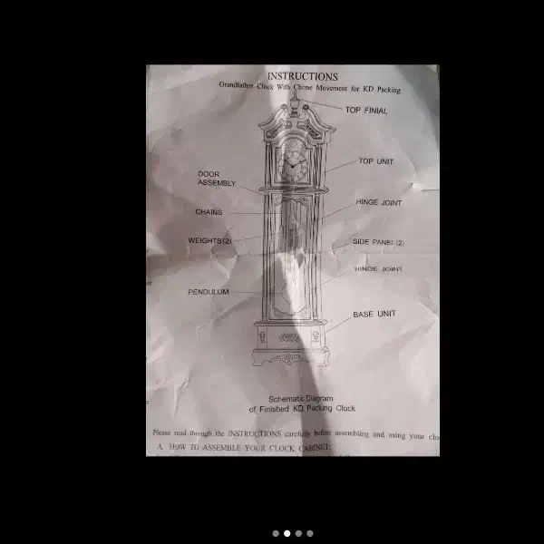 ساعت ایستاده چوبی وارداتی|صنایع دستی و سایر لوازم تزئینی|تهران, امامت|دیوار