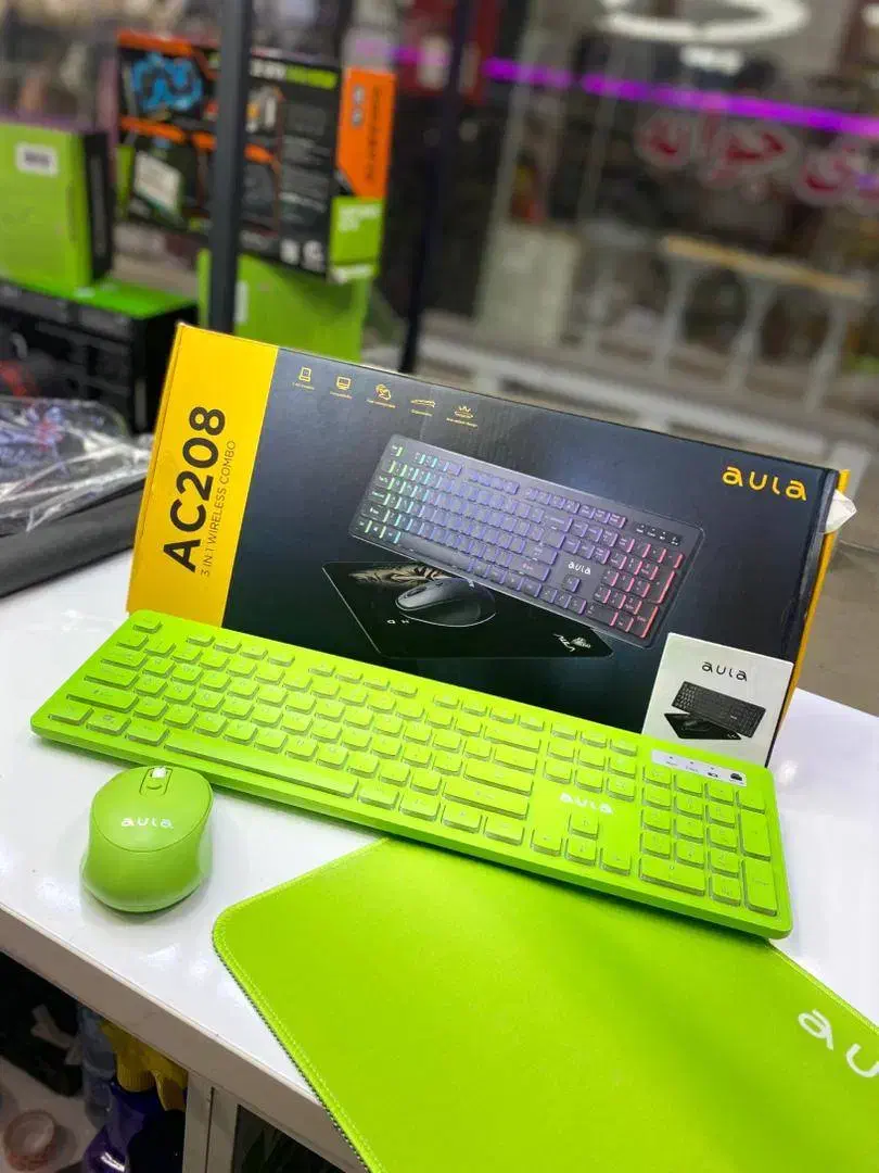 کیبورد و ماوس بیسیم آئولا مدل AC208 به همراه ماوس|قطعات و لوازم جانبی رایانه|اهواز, گلستان|دیوار