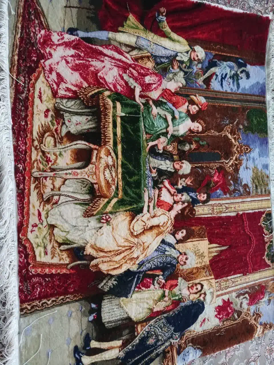 تابلو فرش دستباف چله ابریشم قیمت ۴۵۰۰۰۰۰۰|تابلو فرش|پاکدشت, پاکدشت (مامازند)|دیوار