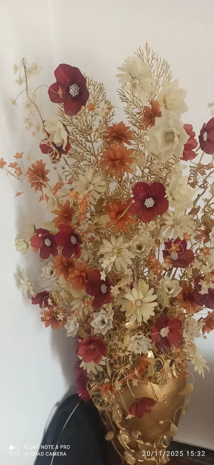 گل و گلدان مصنوعی|گل مصنوعی|مسجد سلیمان, |دیوار