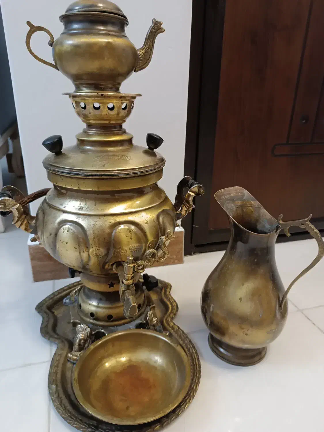 سماور برنجی|سماور، چای‌ساز، قهوه‌ساز|کلاچای, |دیوار