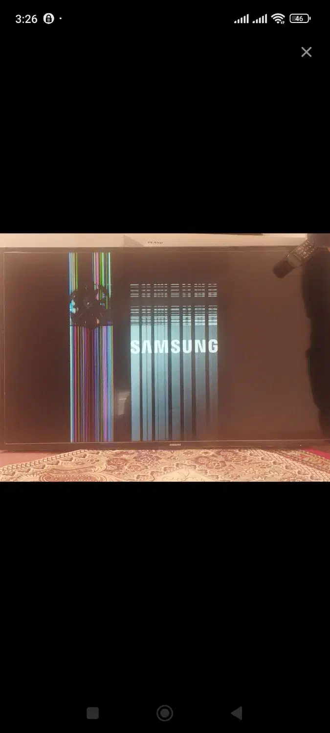 سامسونگ ۴۳ اینچ شکسته|تلویزیون و پروژکتور|تبریز, |دیوار