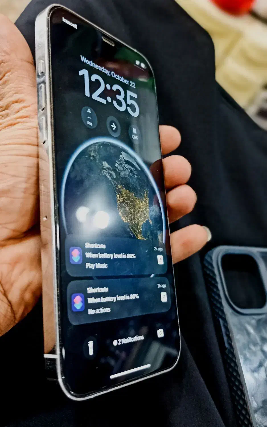 ایفون دوازده پرومکس تمیز رنگ جذاب|موبایل|کنارک, |دیوار