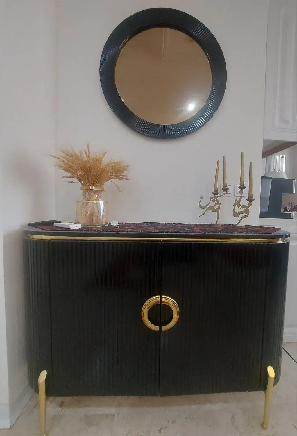 آینه و کنسول پذیرایی در حد نو|بوفه، ویترین، کنسول|کرج, کوی زنبق|دیوار