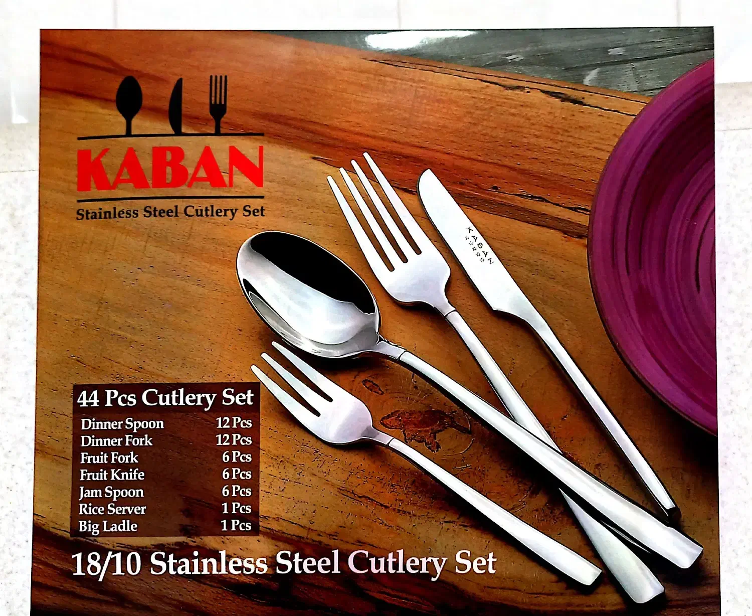 سرویس ۴۴ پارچه قاشق چنگال kaban|ظروف سرو و پذیرایی|شاهین‌شهر, شهرک ردانی پور|دیوار