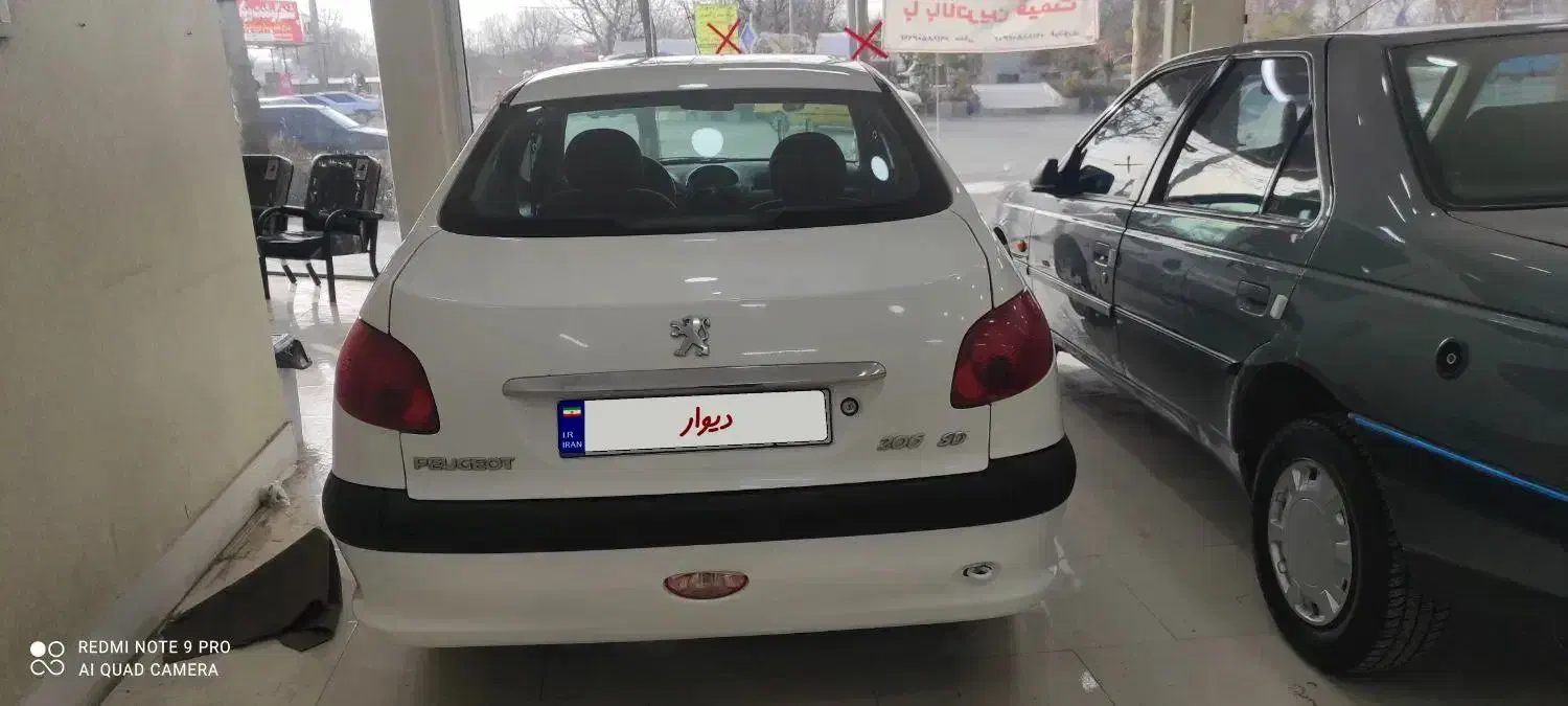 پژو 206  اس دی مدل 91 v20|خودرو سواری و وانت|نهاوند, |دیوار