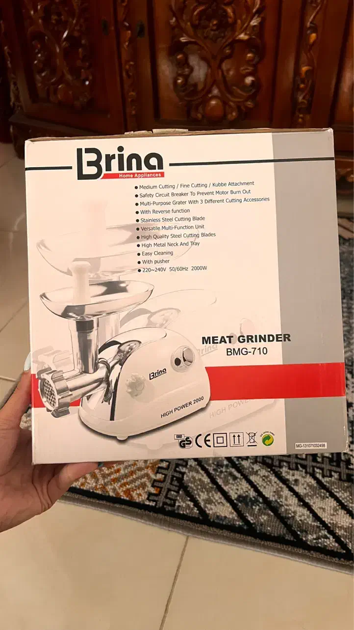چرخ گوشت اکبندBrina|خردکن، آسیاب، غذاساز|مشهد, رضاشهر|دیوار