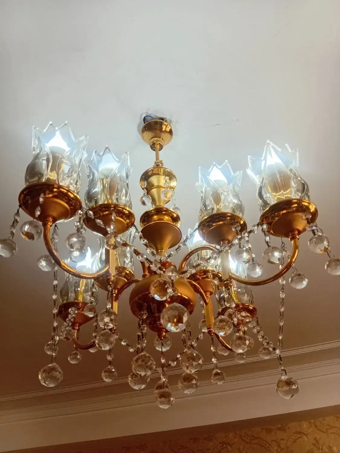 لوستر نورسازان بارنگ ثابت|لوستر و چراغ آویز|تبریز, |دیوار