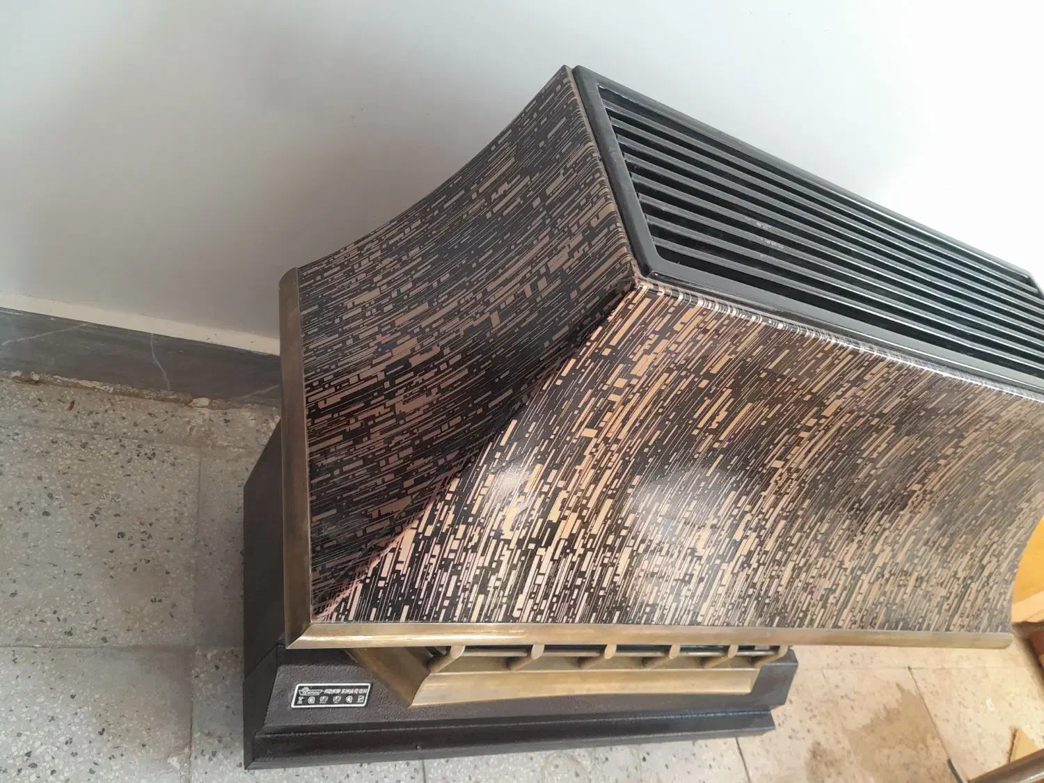 بخاری گازی  ایران شرق طرح شومینه  در حد نو|بخاری، هیتر، شومینه|جغتای, |دیوار