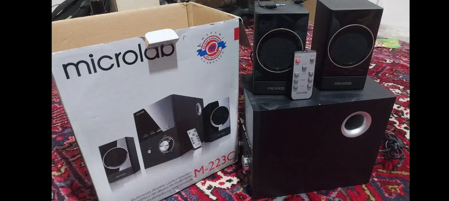اسپیکر microlab مدل M-223C|سیستم صوتی خانگی|تهران, باغ خزانه|دیوار