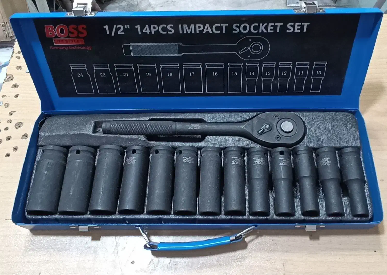 اچار و جعبه بکس ۶۱ پارچه جدید فرز انگشتی بادی|ابزارآلات|اصفهان, پوریای ولی|دیوار